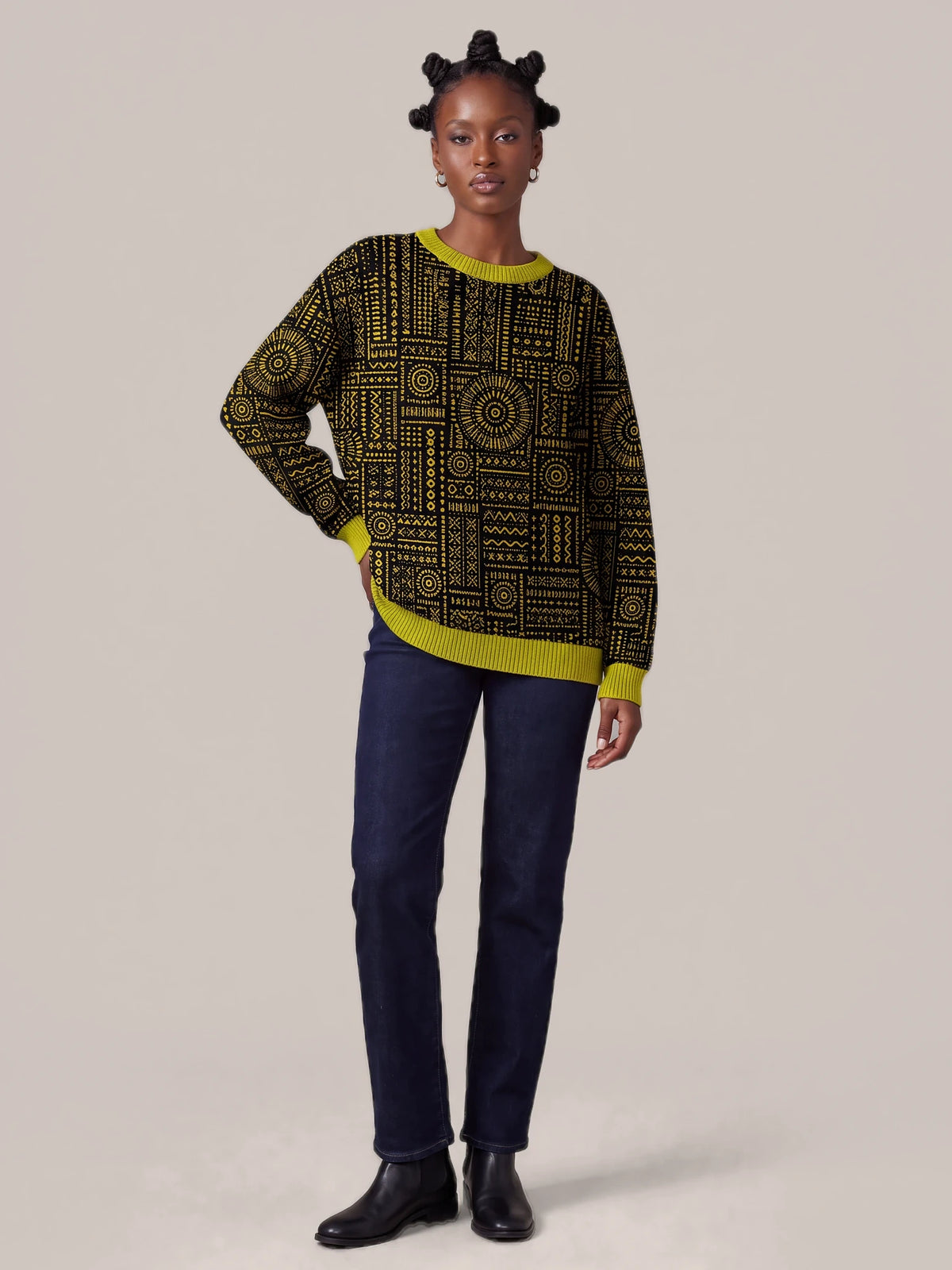 "Lamu" Sweatshirt — front view on model