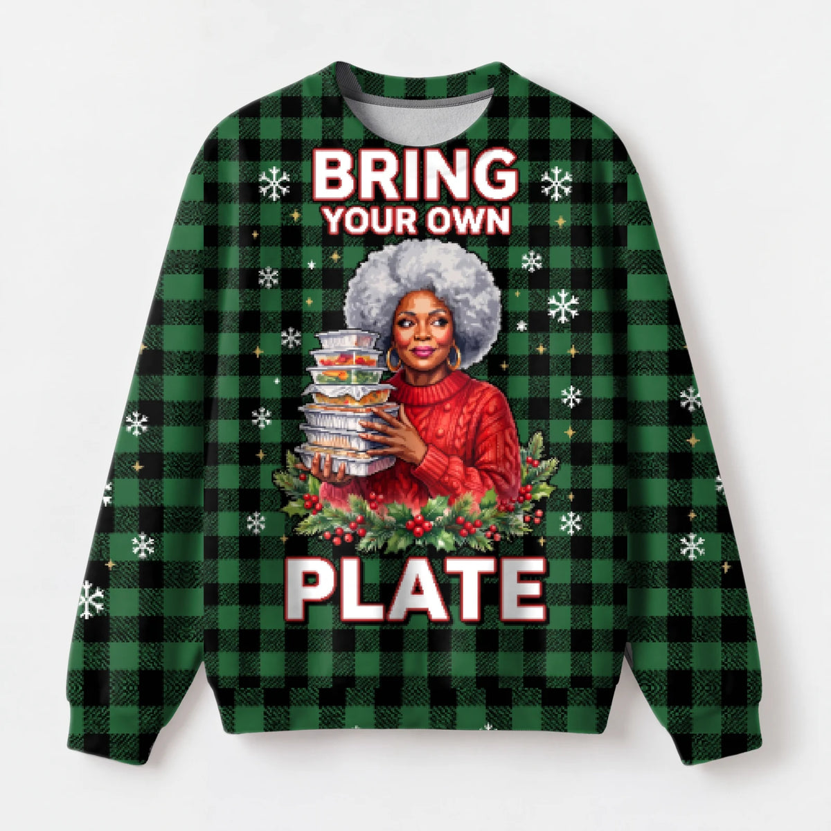 "Leftovers" Christmas Sweatshirt — front view