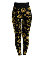 "Nefertiti" Black Gold Hoodie Dress & Leggings Deal