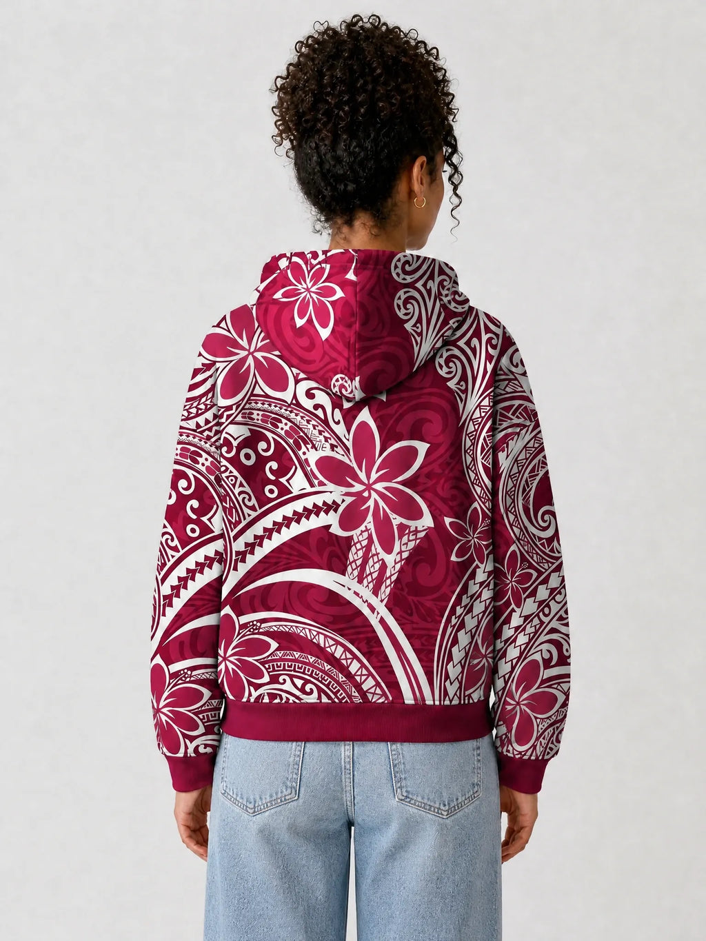 "Lehua" Hoodie — back view on model