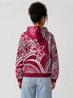 "Lehua" Hoodie — back view on model