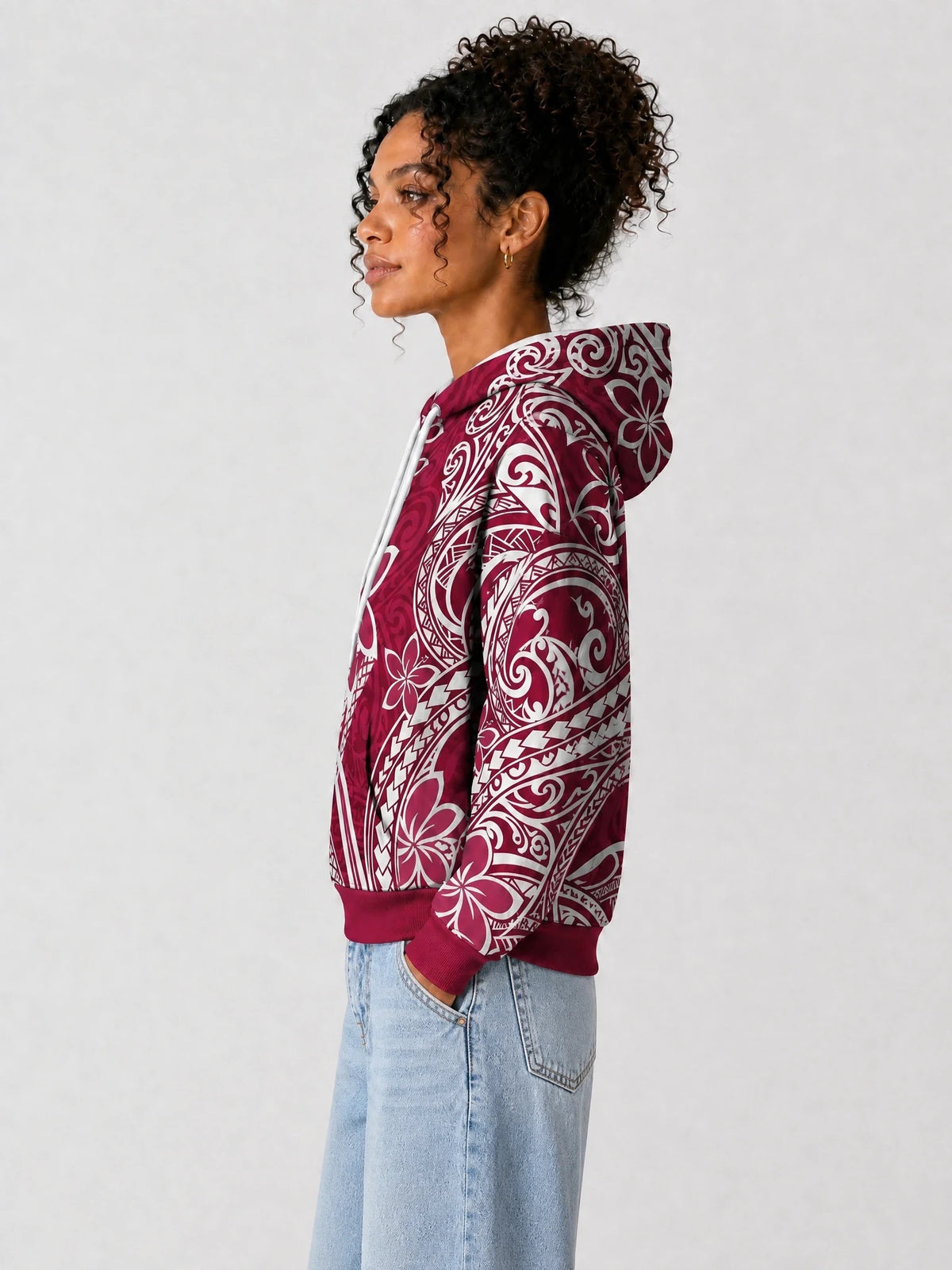 "Lehua" Hoodie — side view on model