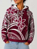 "Lehua" Hoodie — close-up on model