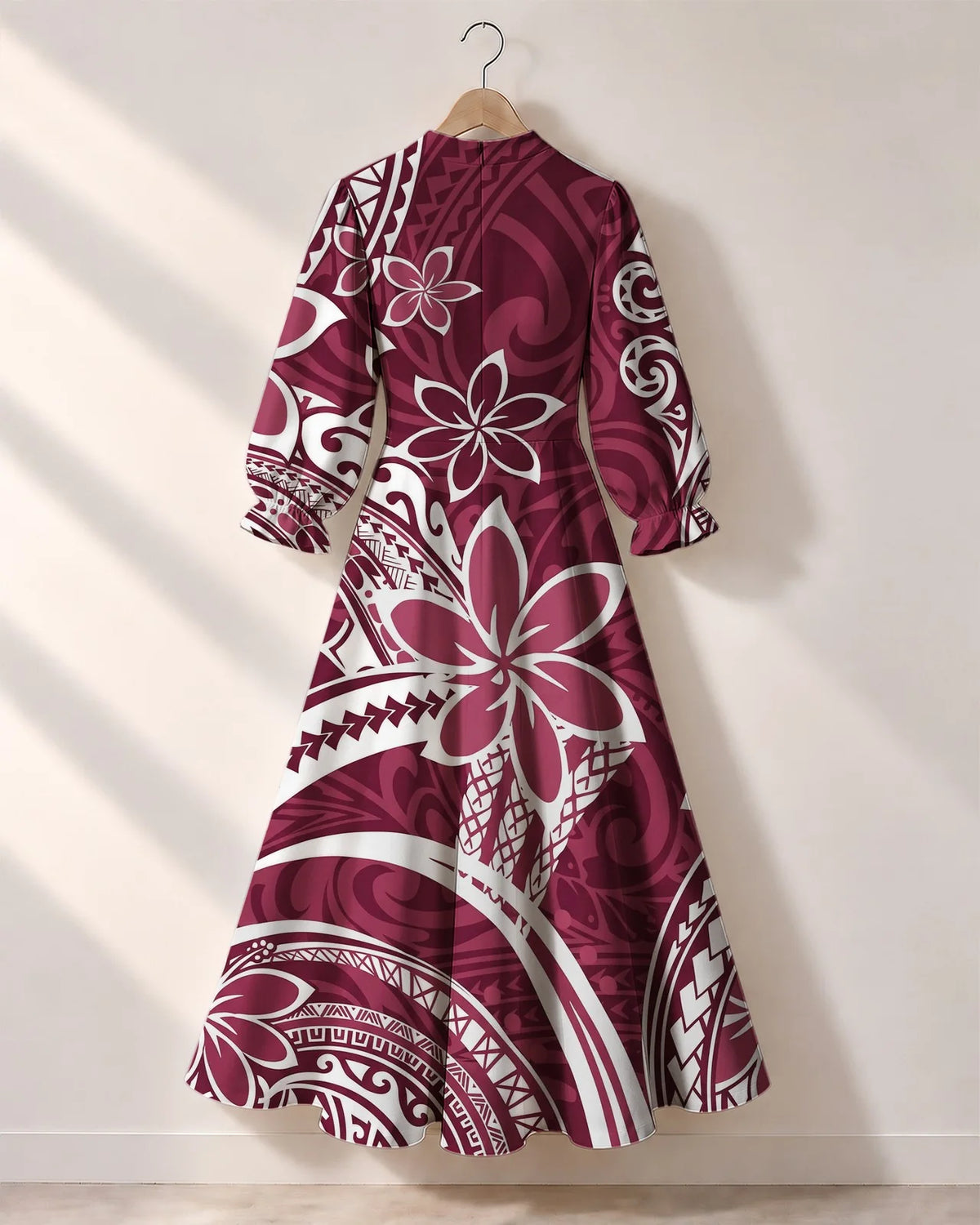 "Lehua" Long Puff Sleeve Dress