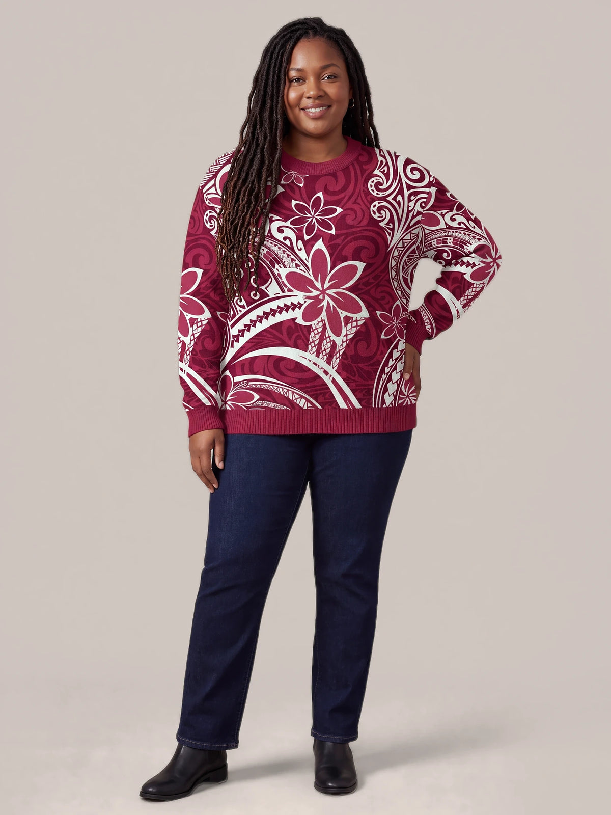 "Lehua" Sweatshirt — front view on model
