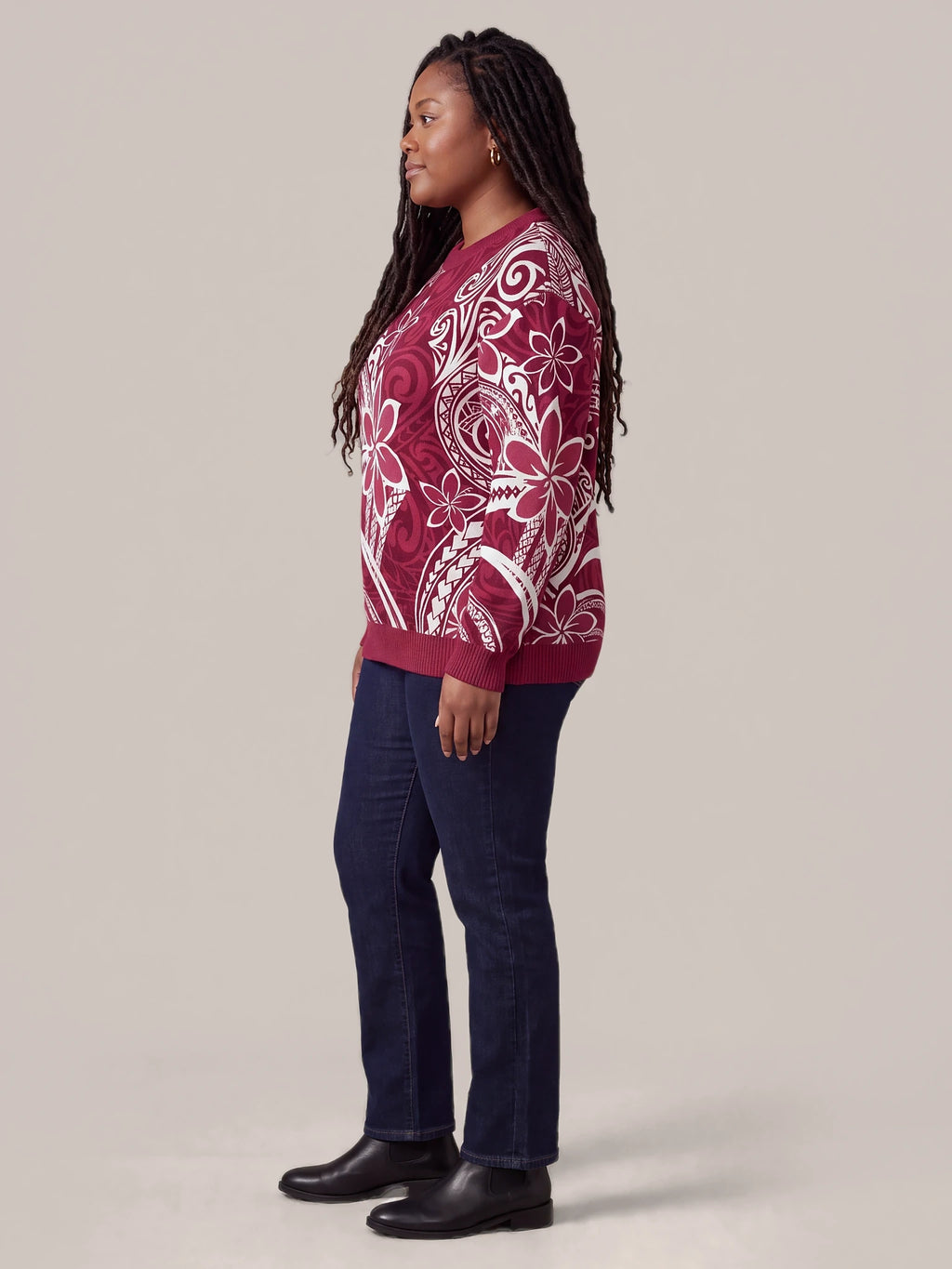"Lehua" Sweatshirt — side view on model