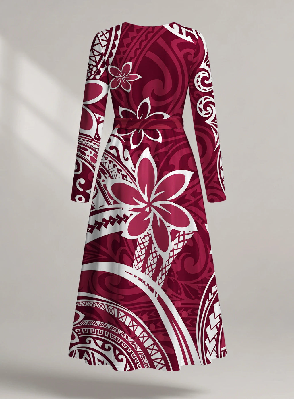 "Lehua" Long Sleeve Midaxi Dress
