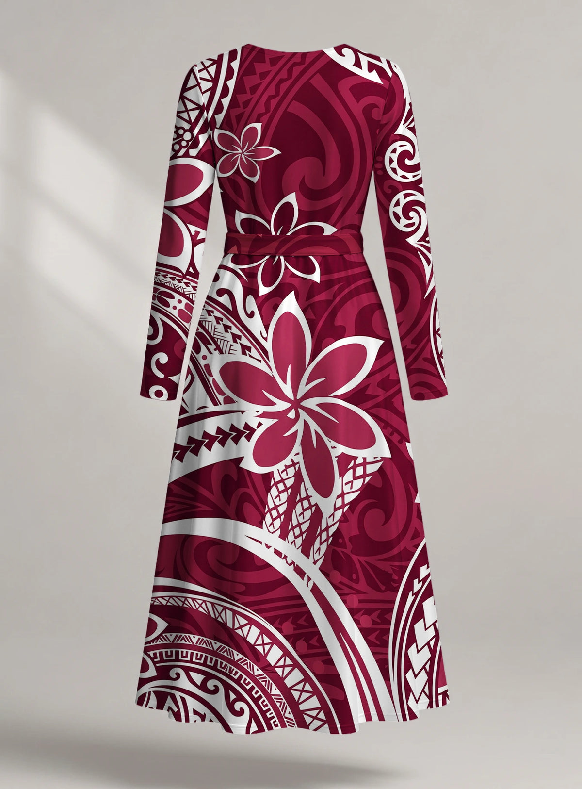 "Lehua" Long Sleeve Midaxi Dress