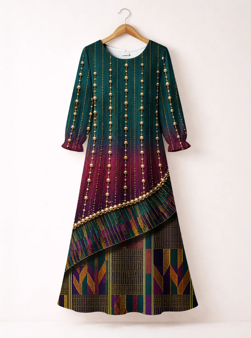 "Lulu" Long Sleeve Maxi Dress