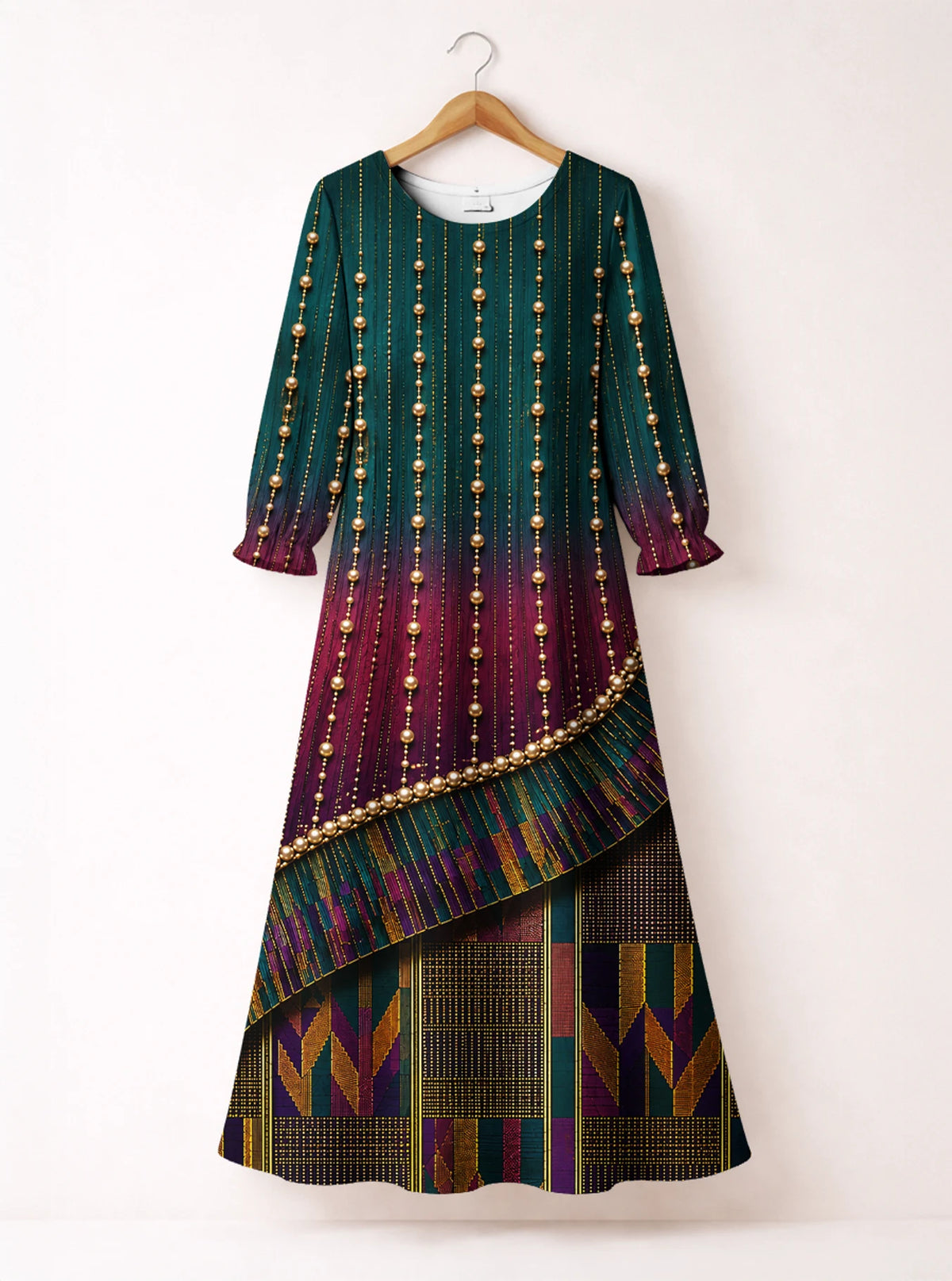 "Lulu" Long Sleeve Maxi Dress