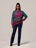 "Lulu" Sweatshirt — front view on model