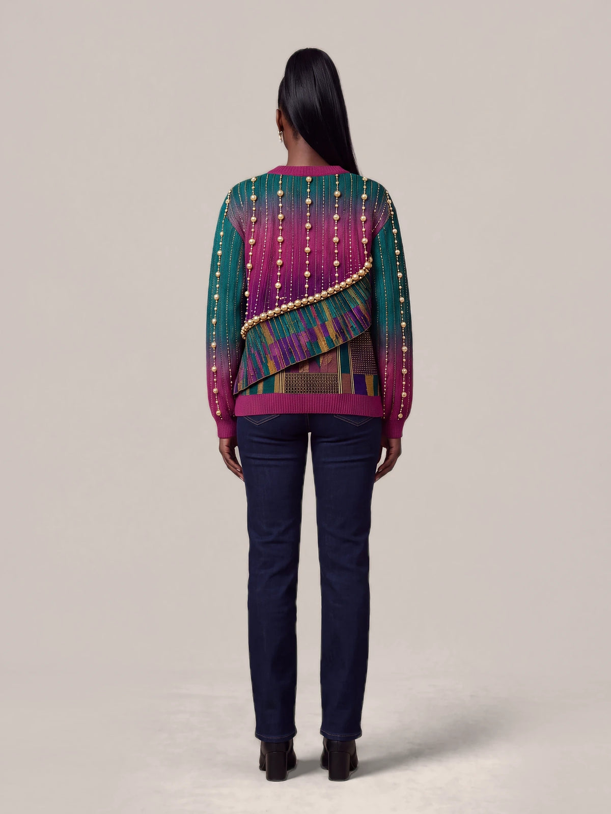 "Lulu" Sweatshirt — back view on model