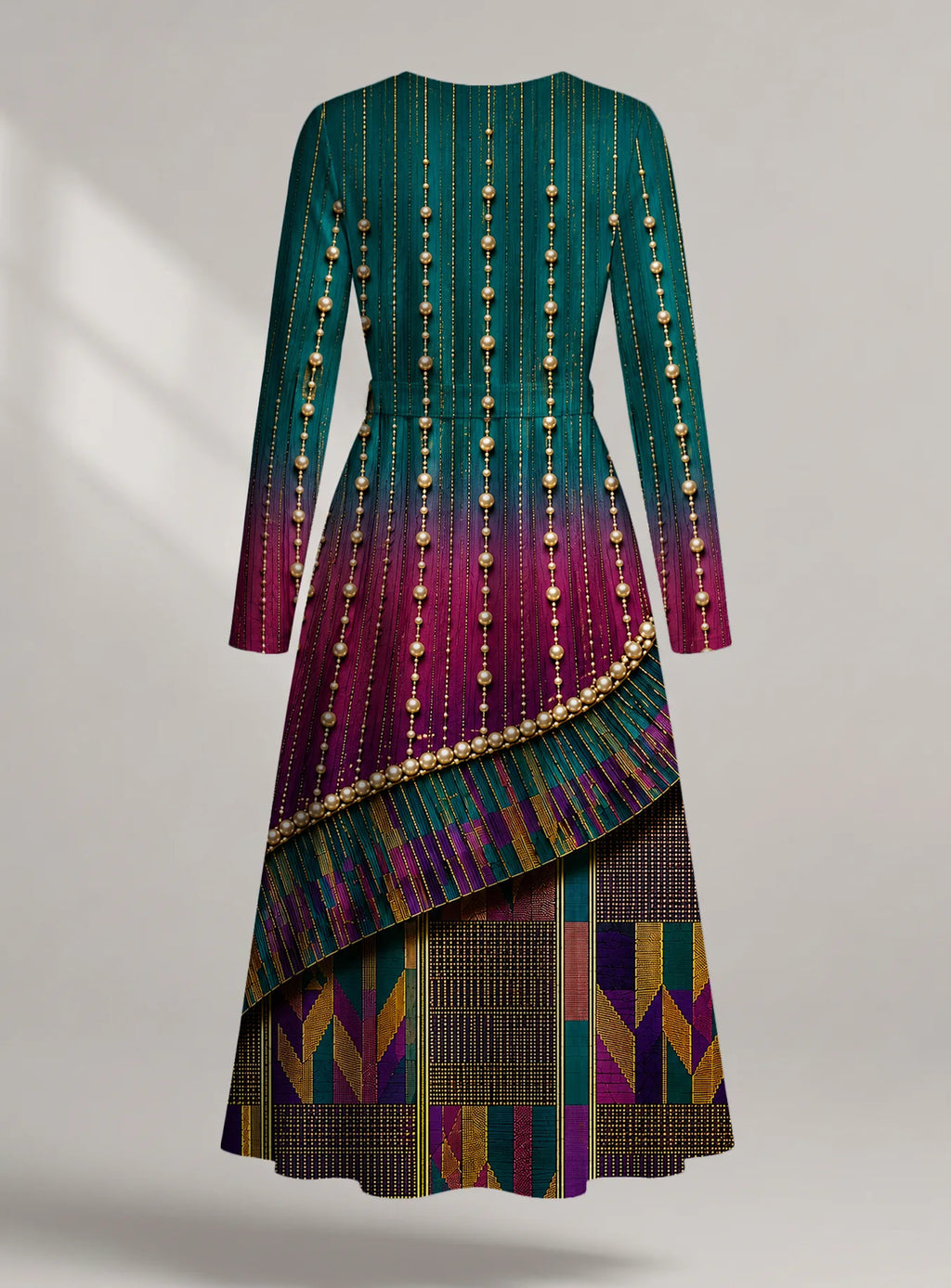 "Lulu" Long Sleeve Midaxi Dress