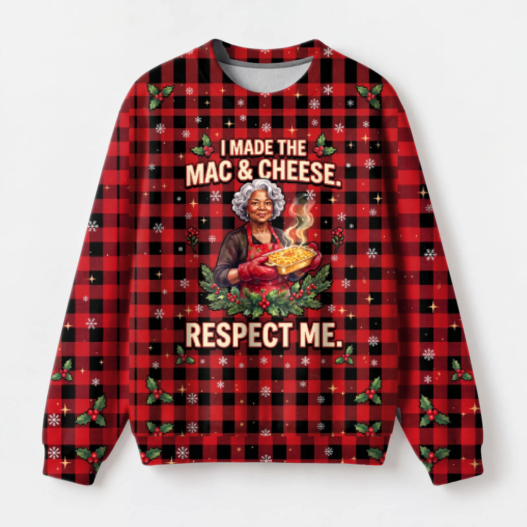 "Mac Queen" Christmas Sweatshirt — front view
