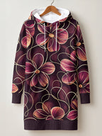 "Machipuko" Hoodie Dress — front flat