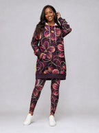 "Machipuko" Leggings — full length on model, styled with the matching hoodie dress