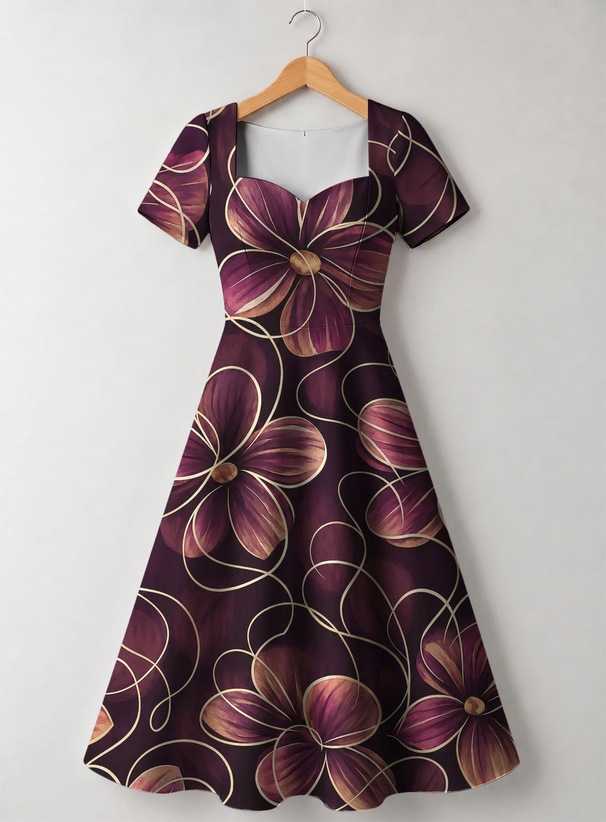 "Machipuko" Sweetheart Midi Dress Promo