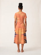 "Machweo" V Neck Midi Dress — side