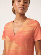 "Machweo" V Neck Midi Dress — on model