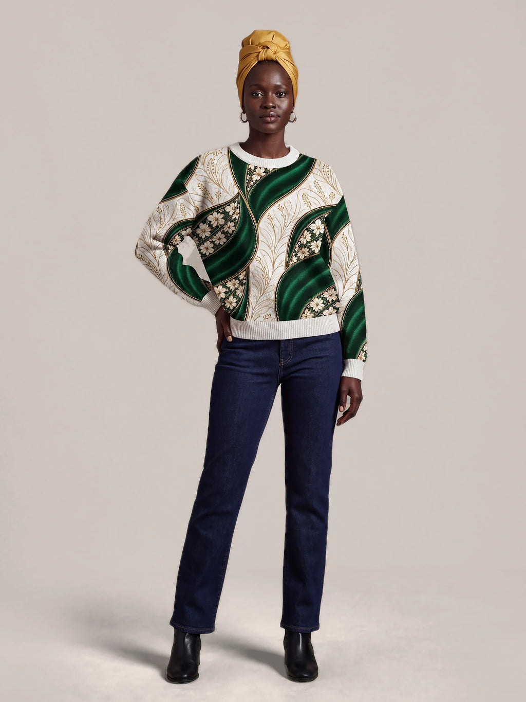 "Maile" Sweatshirt — front view on model