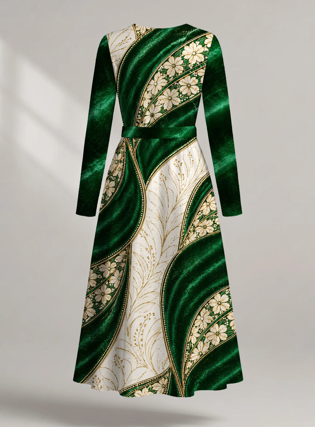 "Maile" Long Sleeve Midaxi Dress