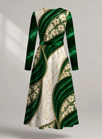 "Maile" Long Sleeve Midaxi Dress