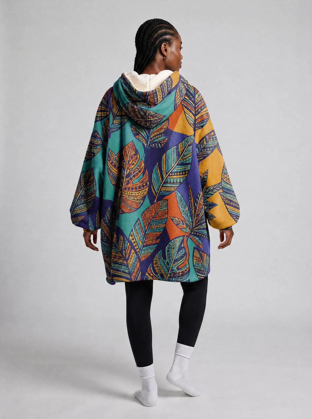 "Majani" Blanket Hoodie — side