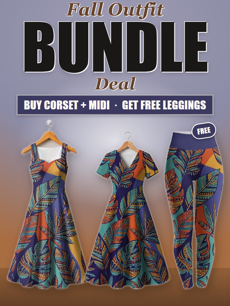 "Majani" 2 Dresses + Free Leggings