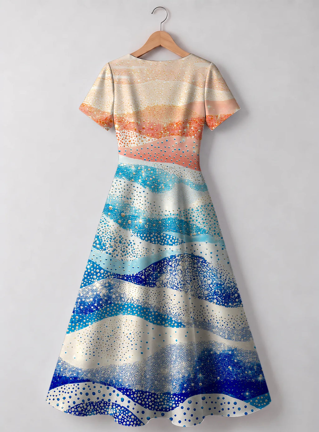 "Maji" V Neck Midi Dress