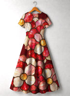 "Mapenzi" V Neck Midi Dress Promo