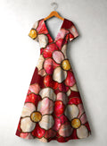"Mapenzi" V Neck Midi Dress Promo