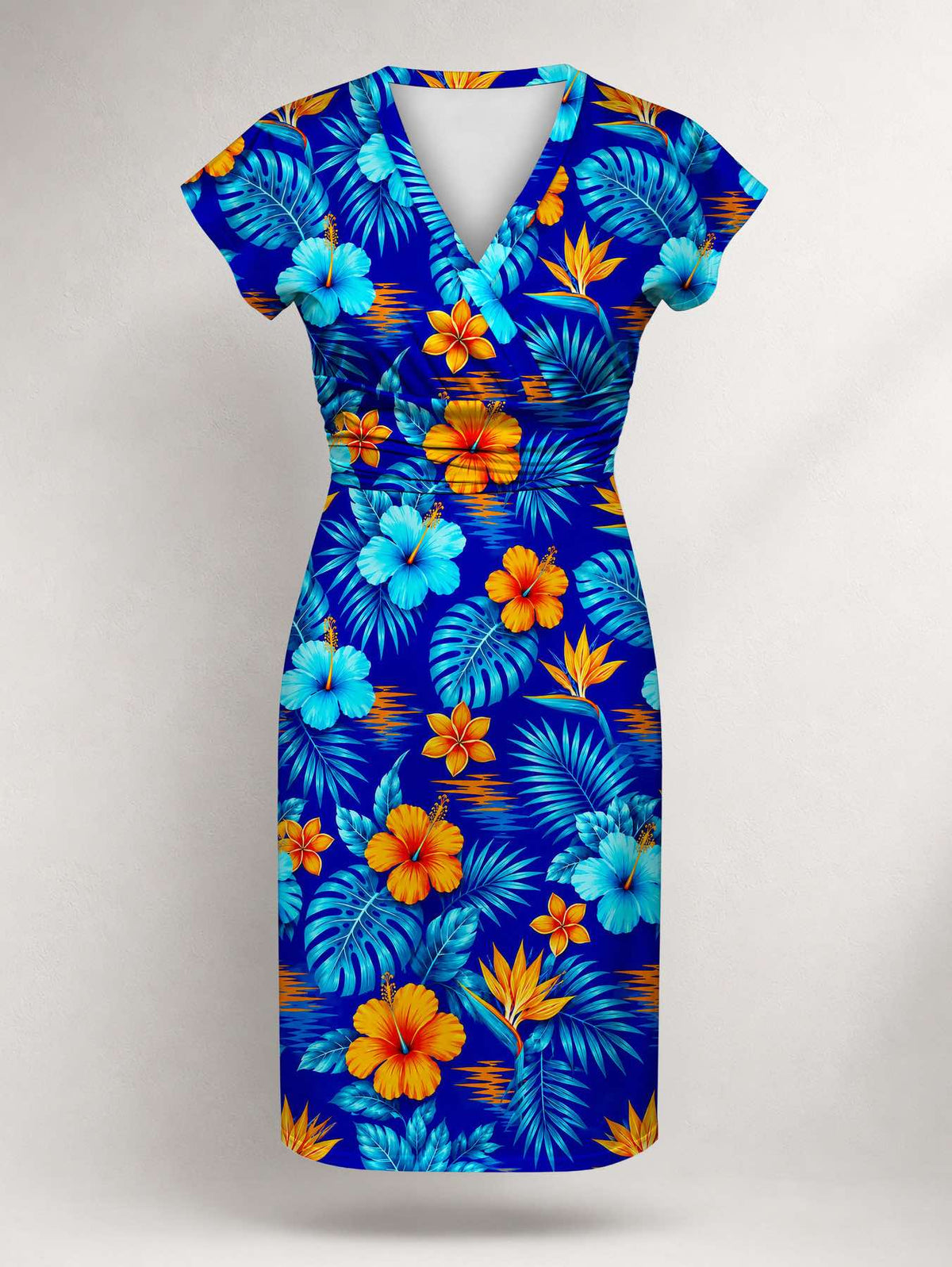 "Maua" Cap Sleeve Midi Dress Promo