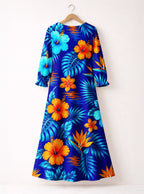 "Maua" Long Sleeve Maxi Dress