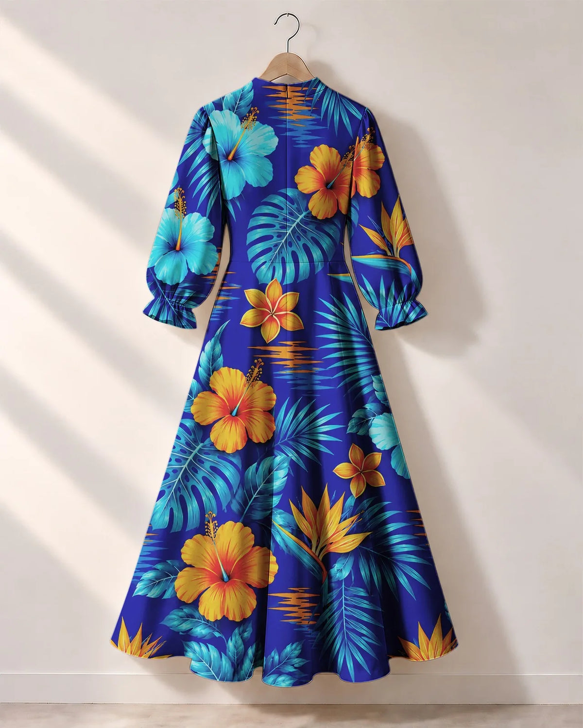 "Maua" Long Puff Sleeve Dress