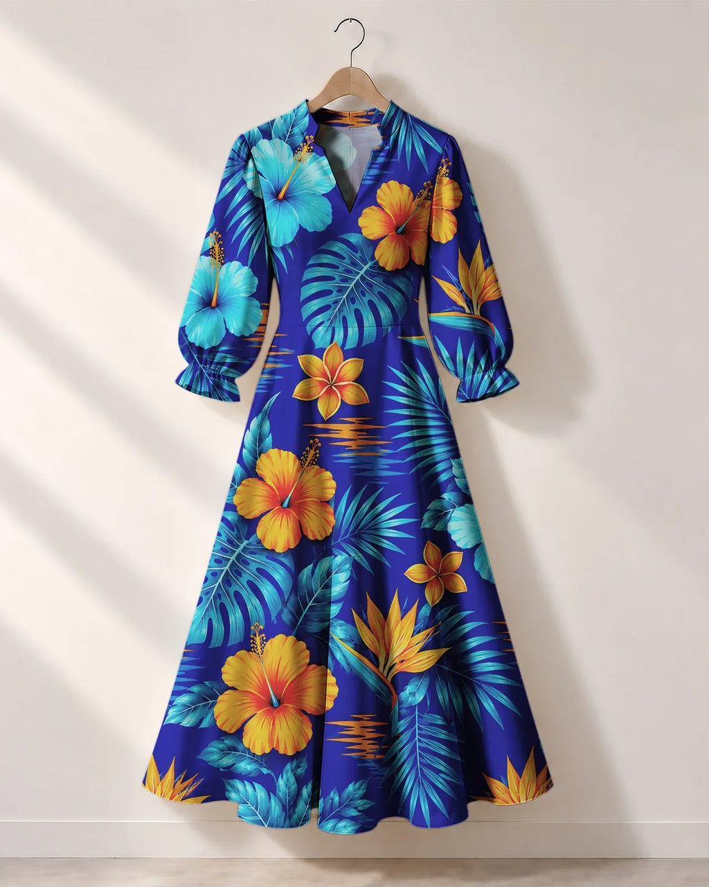 "Maua" Long Puff Sleeve Dress