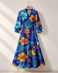 "Maua" Long Puff Sleeve Dress Promo