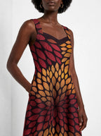"Mavuno" Corset Dress — close-up of the bodice and the in-seam side pocket