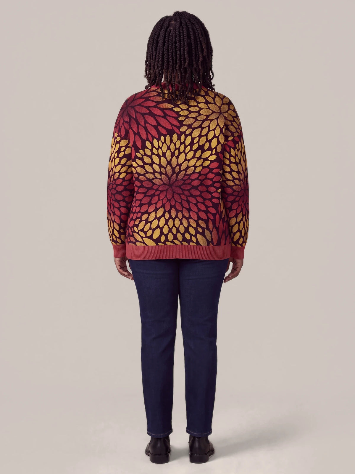 "Mavuno" Sweatshirt — back view on model