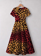 "Mavuno" Sweetheart Midi Dress
