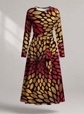 "Mavuno" Long Sleeve Midaxi Dress Promo