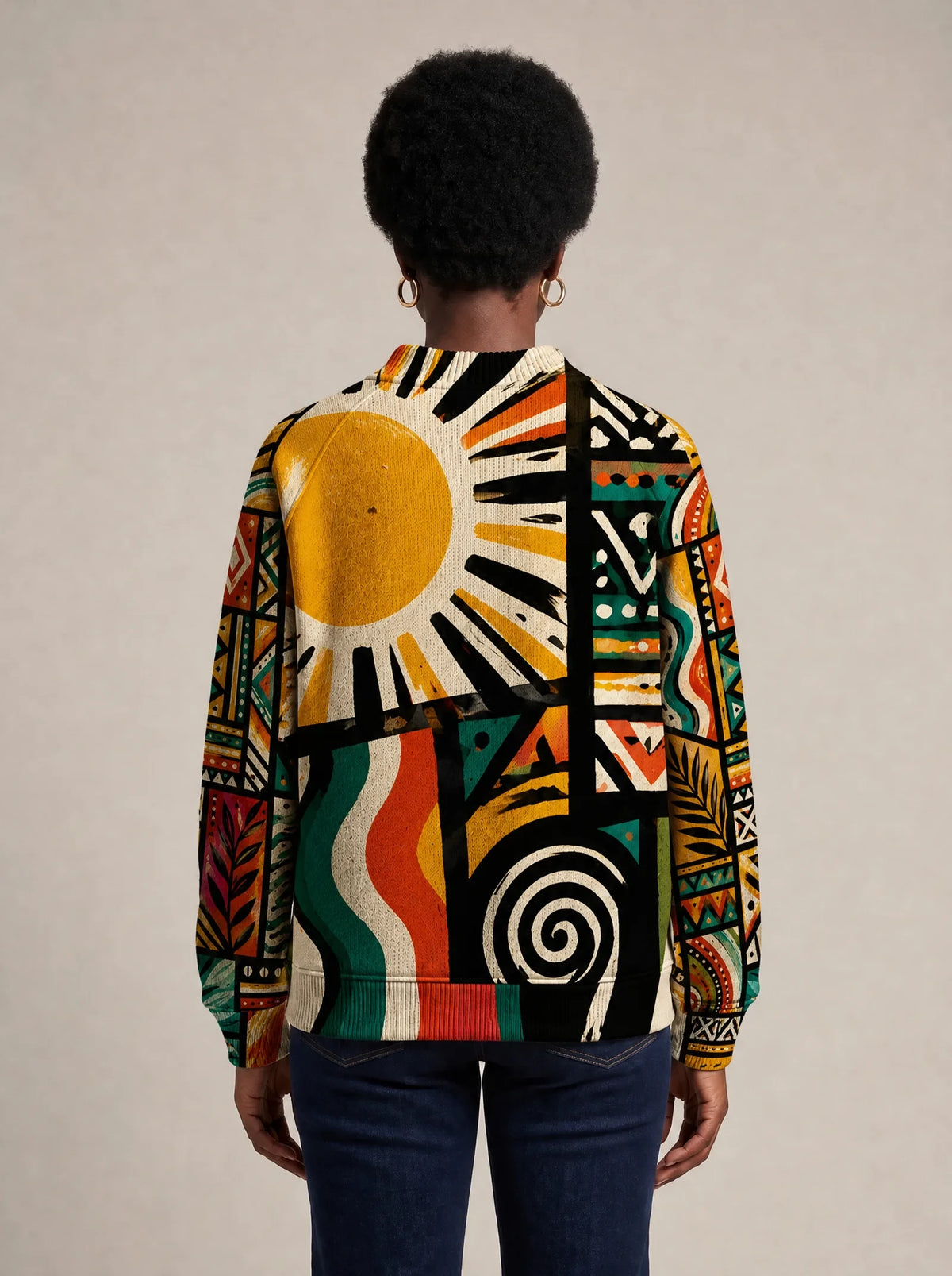 "Mawio" Sweatshirt — back view on model