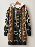 "Mbao" Hoodie Dress — front flat