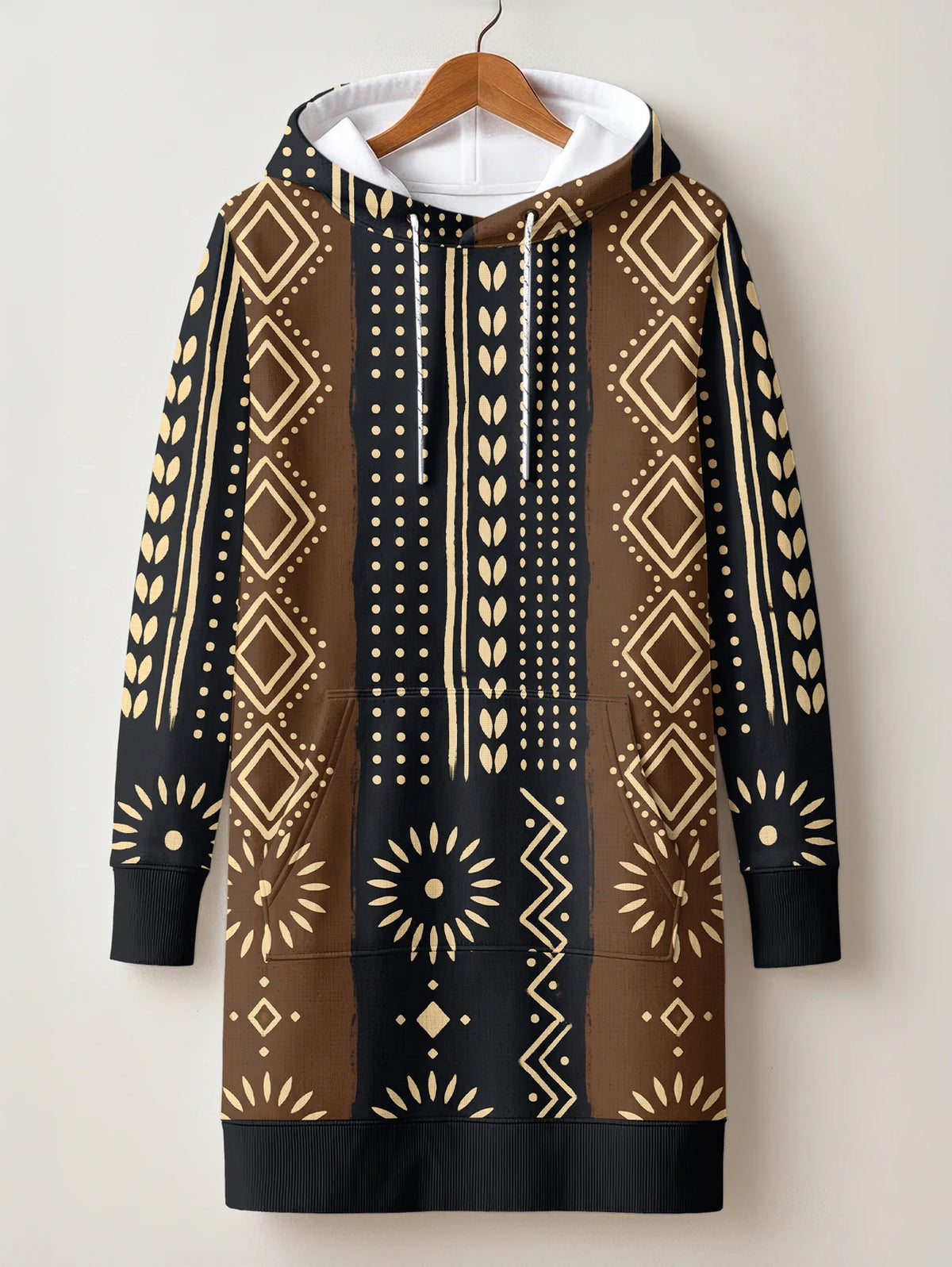 "Mbao" Hoodie Dress — front flat