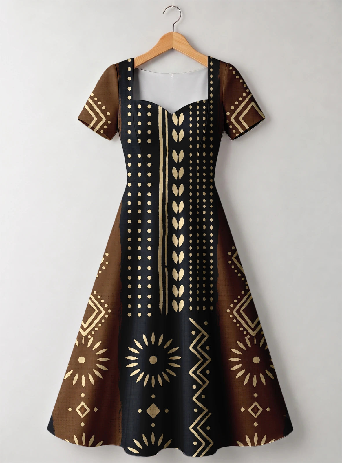 "Mbao" Sweetheart Midi Dress Promo
