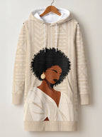 "Mchanga" Hoodie Dress — front flat