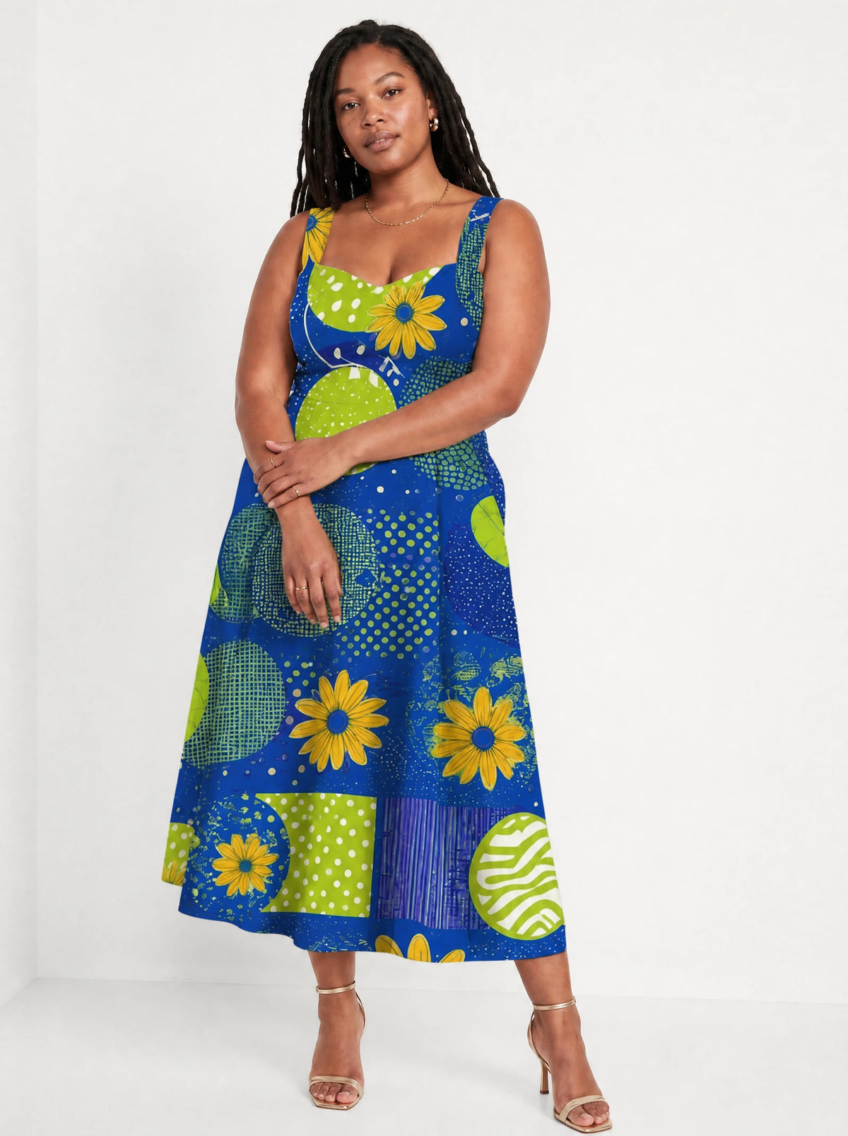 "Mchezo" Corset Dress — front view on model