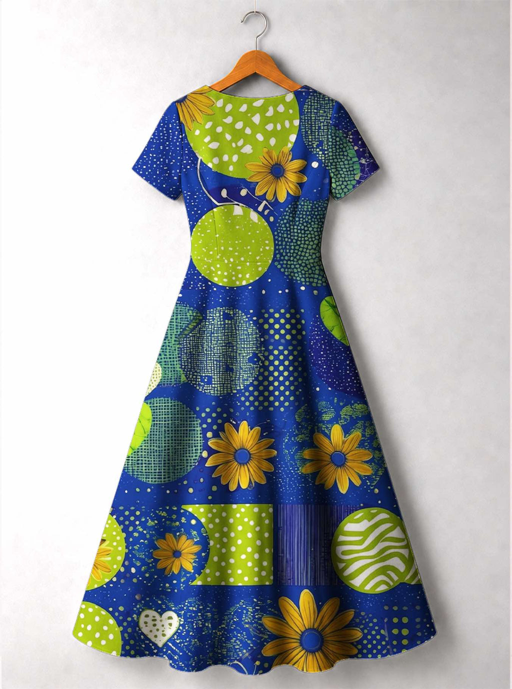 "Mchezo" Short Sleeve Maxi Dress