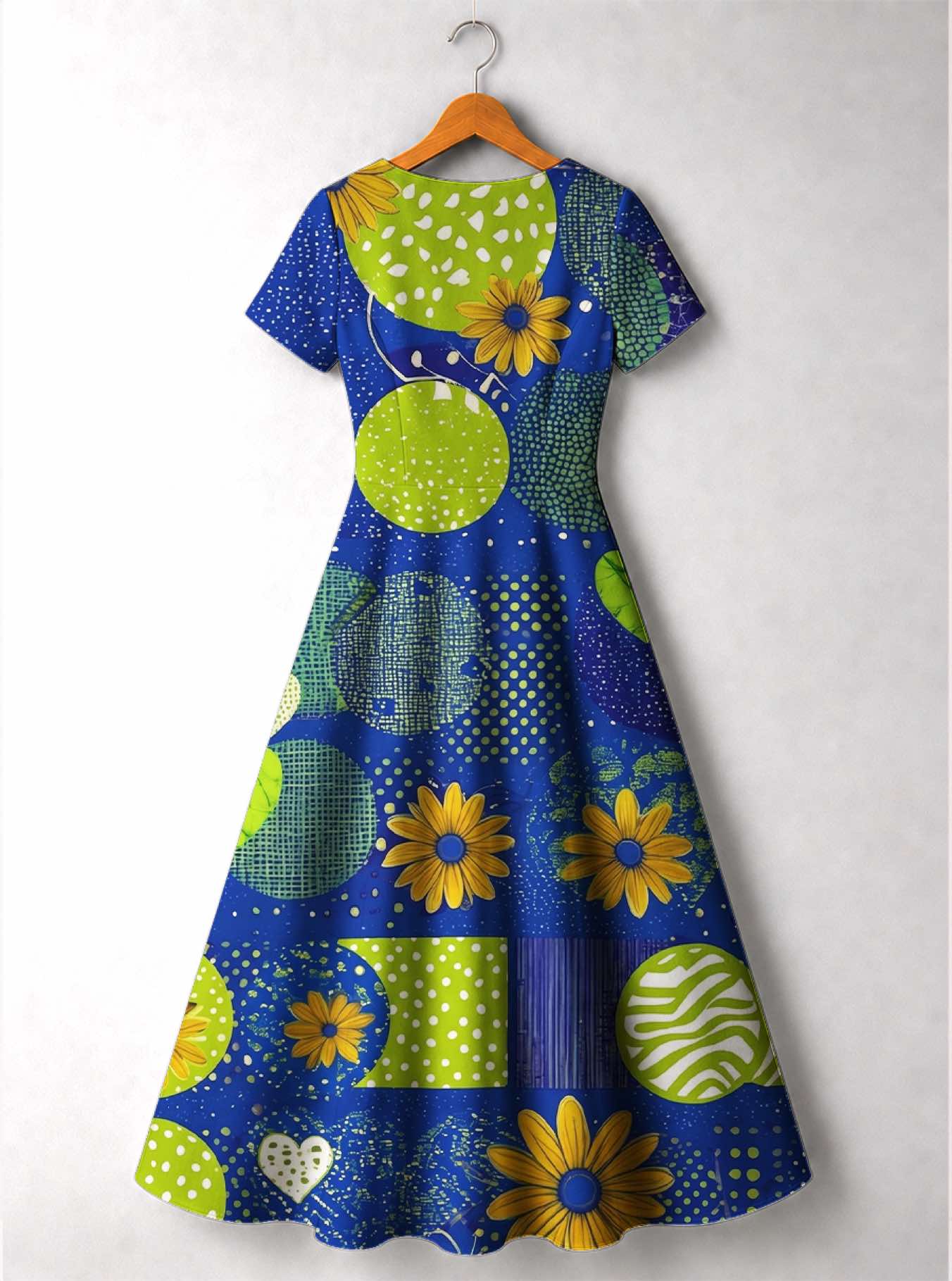 "Mchezo" Short Sleeve Maxi Dress