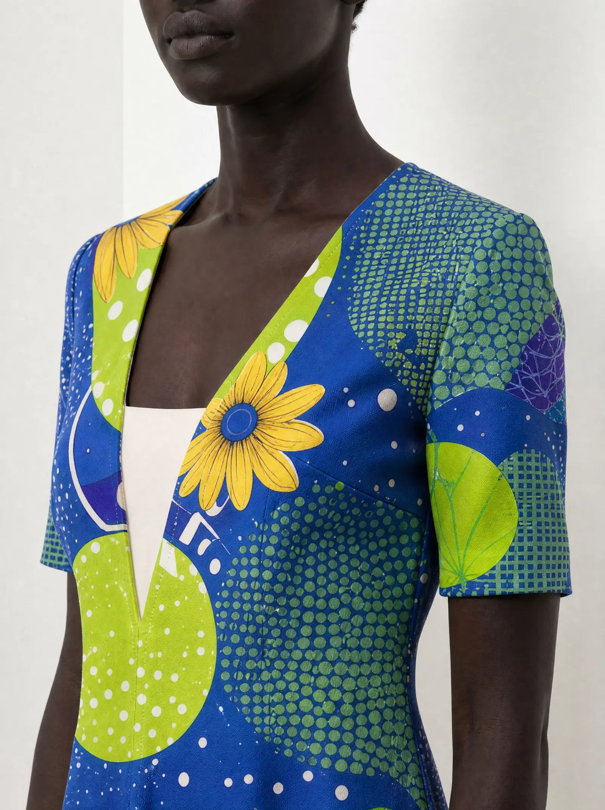 "Mchezo" Short Sleeve Maxi Dress — on model