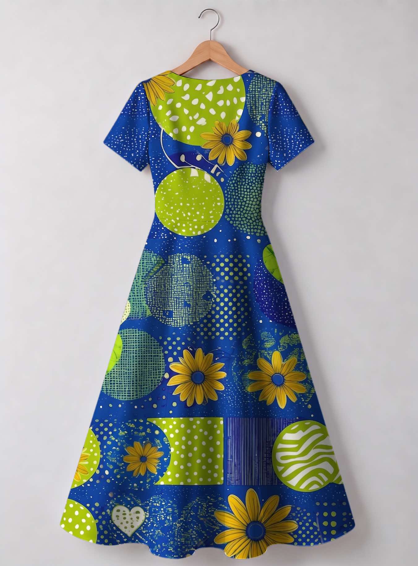 "Mchezo" V Neck Midi Dress